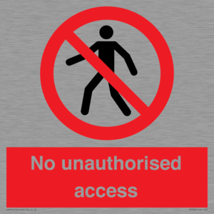 No unauthorised access